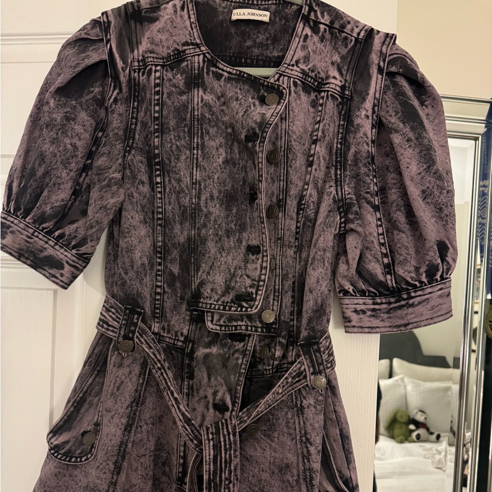 Ulla Johnson Washed Denim Romper
